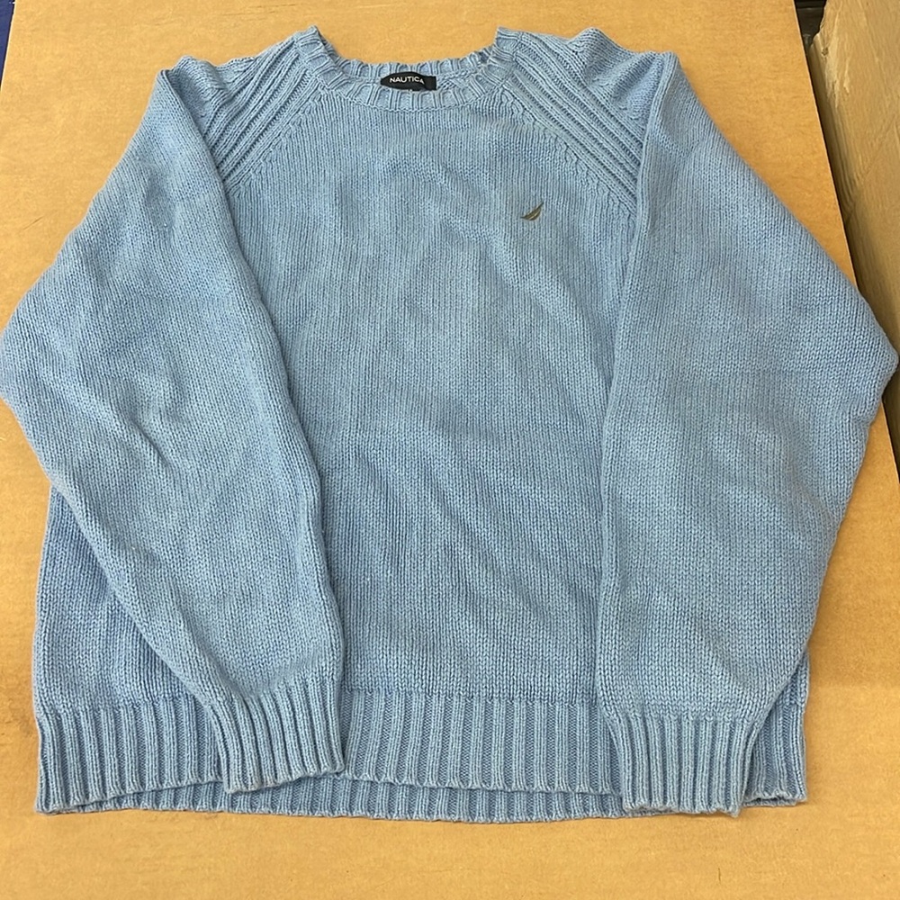 Blue Náutica Cotton/Wool Blend Sweater